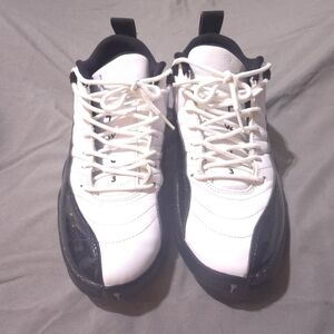 Jordan 12 Low Men's Sneakers in Black and White